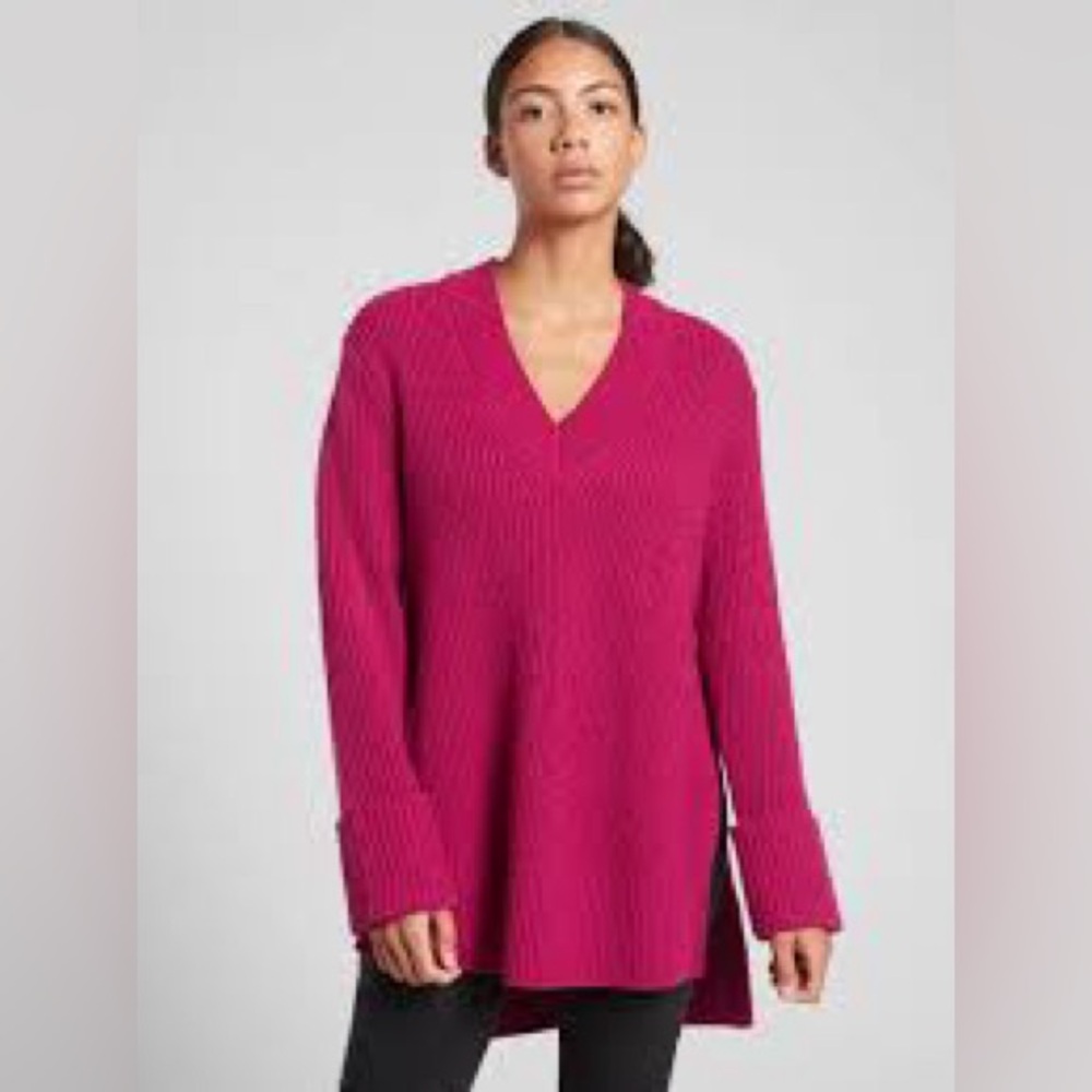 Athleta Shasta V-Neck Sweater – Size S – New with Tags